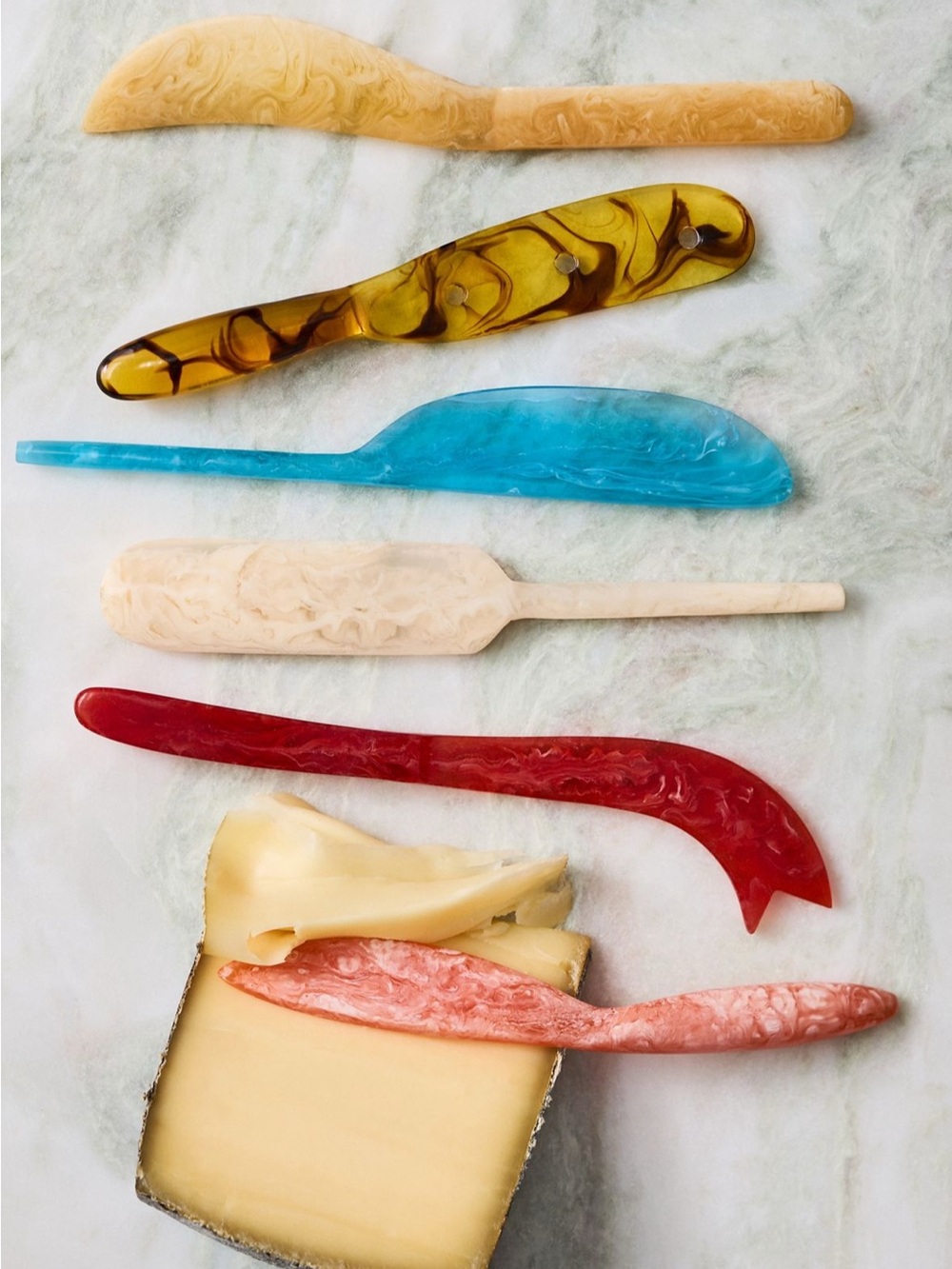 NWT Anthropologie Mignon Resin Spreaders, Set of 6, Multi